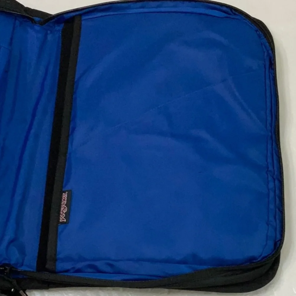 Jansport FIRST CLASS 13” messenger - Blk/Blue Streak